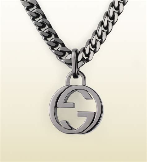 gucci trademark sterling silver necklace|gucci silver necklaces for women.